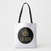 Koningin en KroonEmblem Tote Bag (Voorkant)