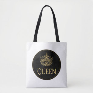 Koningin en KroonEmblem Tote Bag