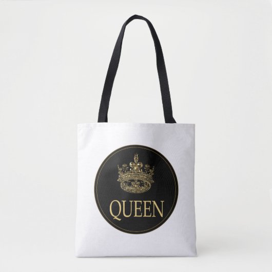 Koningin en KroonEmblem Tote Bag (Voorkant)