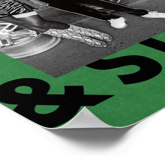 Koningin en Slim Green Poster (Hoek)