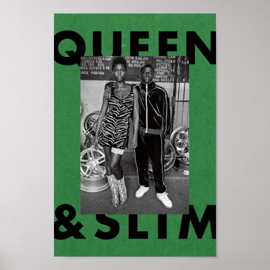 Koningin en Slim Green Poster (Voorkant)
