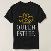 Koningin Esther Gouden Kroon Purim Kostuum Premium T-shirt (Design voorkant)