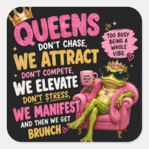 Koningin Froggy Sticker