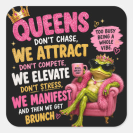Koningin Froggy Sticker