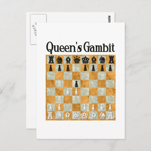 Koningin Gambit Briefkaart (Voorkant / Achterkant)
