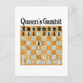 Koningin Gambit Briefkaart (Voorkant)