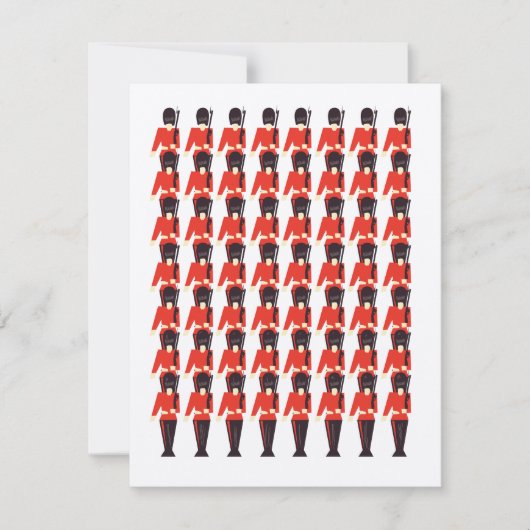 Koningin Garde Soldaten Patroon (Voorkant)