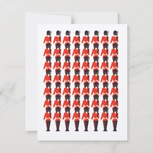 Koningin Garde Soldaten Patroon (Achterkant)