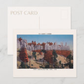 Koningin Garden Bryce Canyon Nationaal Park Vintag Briefkaart (Voorkant / Achterkant)