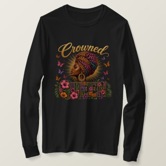 Koningin gekroonde dames sweatshirt (Design voorkant)