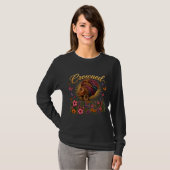 Koningin gekroonde dames sweatshirt (Voorkant volledig)