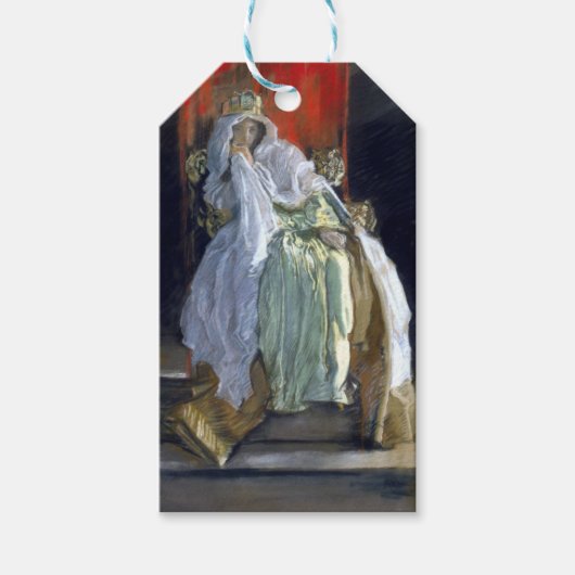 Koningin Gertrude (door Edwin Austin Abbey) Cadeaulabel (Voorkant)