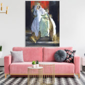 Koningin Gertrude (door Edwin Austin Abbey) Canvas Afdruk (Insitu (Woonkamer))