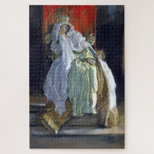 Koningin Gertrude (door Edwin Austin Abbey) Legpuzzel (Verticaal)