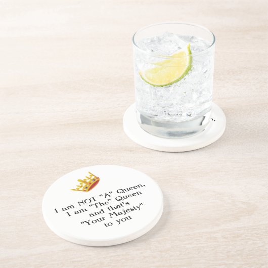 Koningin Gezegde Onderzetter (Zijkant)