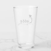 "Koningin" Glas (Achterkant)