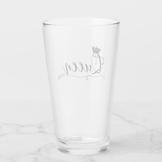 "Koningin" Glas (Achterkant)