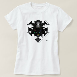 Koningin godin (buitenaards?) portret v1 t-shirt