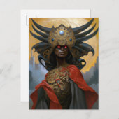 Koningin Godin Fantasie Kunst Briefkaart (Voorkant / Achterkant)