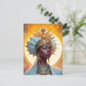 Koningin Godin Fantasie Kunst Briefkaart (Staand voorkant)