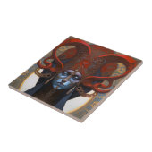 Koningin Godin Fantasie Kunst Tegeltje (Zijkant)