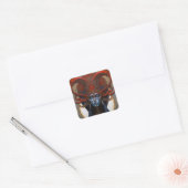 Koningin Godin Fantasie Kunst Vierkante Sticker (Envelop)