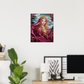 Koningin Godin Fantasy Kunst Poster (Thuiskantoor)