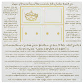 Koningin-goudmakreelteeltak Stof (Swatch)