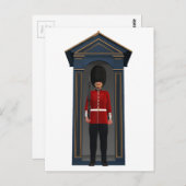 Koningin Guardsman in Shack Briefkaart (Voorkant / Achterkant)