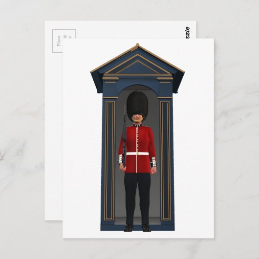 Koningin Guardsman in Shack Briefkaart (Voorkant / Achterkant)