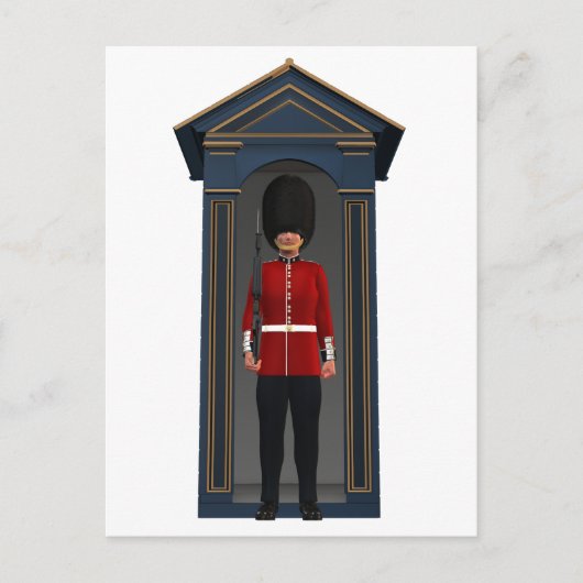 Koningin Guardsman in Shack Briefkaart (Voorkant)