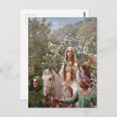 Koningin Guinevere's Maying, 1900 door John Collie Briefkaart (Voorkant / Achterkant)