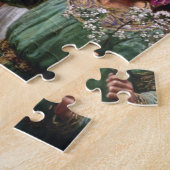 Koningin Guinevere's Maying, 1900 door John Collie Legpuzzel (Zijkant)