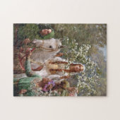 Koningin Guinevere's Maying, 1900 door John Collie Legpuzzel (Horizontaal)