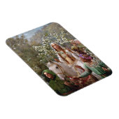 Koningin Guinevere's Maying, 1900 door John Collie Magneet (Rechterzijde)