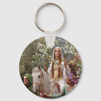 Koningin Guinevere's Maying, 1900 door John Collie Sleutelhanger