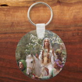 Koningin Guinevere's Maying, 1900 door John Collie Sleutelhanger (Achterkant)