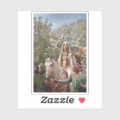 Koningin Guinevere's Maying, 1900 door John Collie Sticker (Vel)