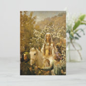 Koningin Guinevere's Maying uitnodiging (Staand voorkant)