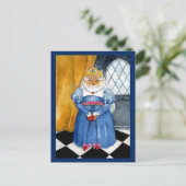 Koningin Heather royal cat-kaart Briefkaart (Staand voorkant)