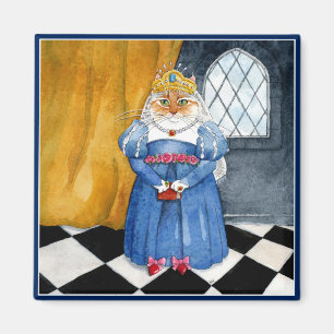 koningin Heather royal cat magnet