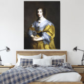 Koningin Henrietta Maria Canvas Afdruk (Insitu (Slaapkamer))
