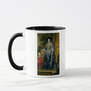 Koningin Henrietta Maria en haar dwerg Mok
