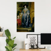 Koningin Henrietta Maria en haar dwerg Poster (Thuiskantoor)