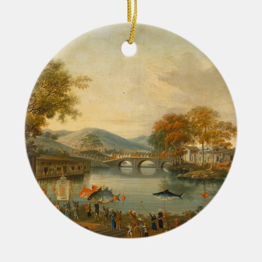 Koningin Henrietta Maria met Sir Jeffrey Hudson, Keramisch Ornament (Voorkant)