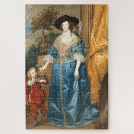 Koningin Henrietta Maria van Dyck Art Jigzaag Puzz Legpuzzel