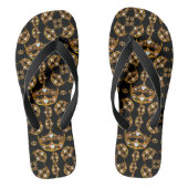 Koningin herbergt gouden teenslippers (Voetbed)