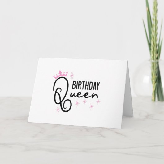 *KONINGIN* HET IS JE VERJAARDAG - MAAK HET SPECIAA KAART (Voorkant)