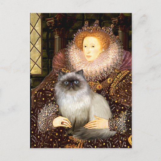 Koningin- Himalaya kat 7 Briefkaart (Voorkant)