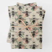 koningin Honey Bee Inpakpapier Vel (In situ)